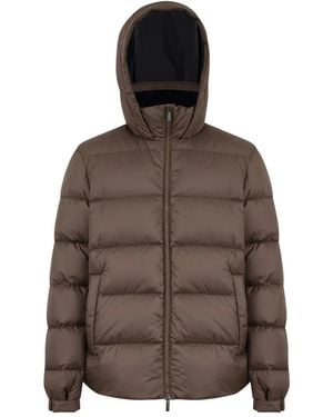 Peserico Hooded Jacket - Brown