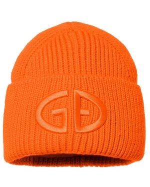 Goldbergh Valerie Ribbed Beanie Hat - Orange