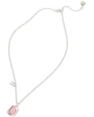 Furla Halskette Mit Logo-Anhänger - Weiß