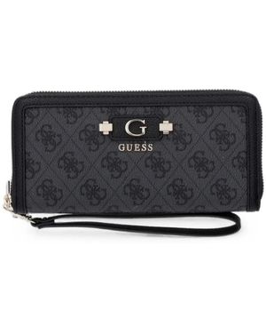 Guess Lindsey Logo-Plaque Wallet - Black