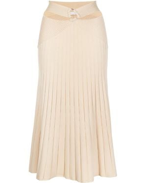Jonathan Simkhai Arabella Compact Ribbed-Knit Skirt - Natural