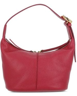 Coccinelle Borsa A Spalla Fernanda Mini Con Zip - Rosso