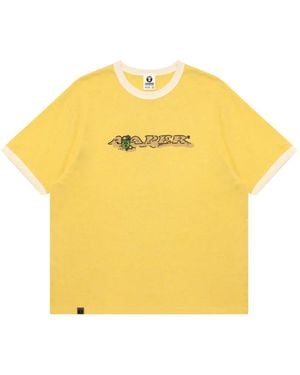 Aape By A Bathing Ape Graphic-Print T-Shirt - Yellow