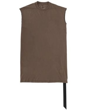 Rick Owens Sleeveless T-Shirt - Brown