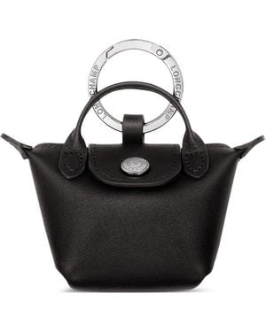 Longchamp Le Pliage Keyring Sirpods Case - Black