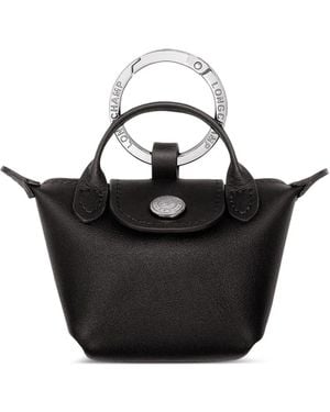 Longchamp Le Pliage Keyring Sirpods Case - Black