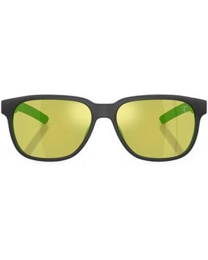 Scuderia Ferrari Squared-Frame Sunglasses - Green