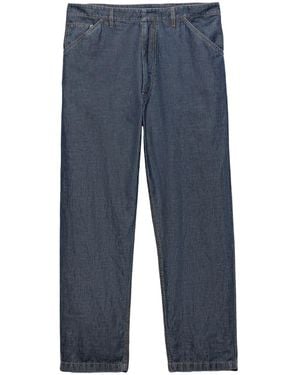 Prada Hose aus Chambray - Blau