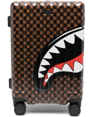 Sprayground Valigia Shark Mouth A Quadri - Nero