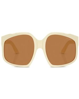 Miu Miu Ombre Sculpted Sunglasses - White