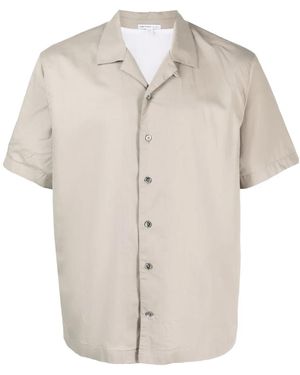 James Perse Short-Sleeves Buttoned Poplin Shirt - White