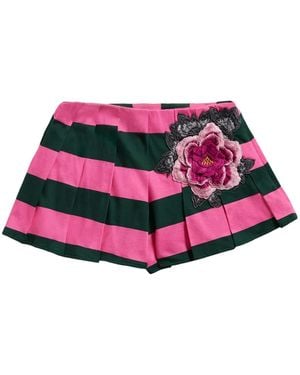 Area Shorts A Righe - Rosa