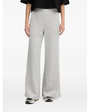 EA7 Logo-Plaque Trousers - Grey