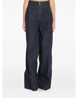 Zimmermann Wide-Leg Denim Jeans - Blue