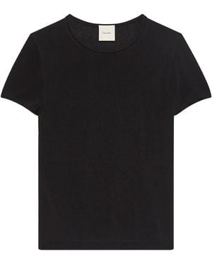 Calvin Klein Top De Manga Corta - Negro