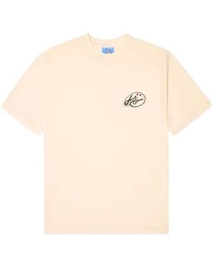 Kidsuper Logo-Print Cotton T-Shirt - Natural