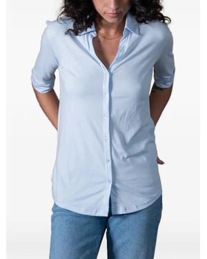 ANONYM APPAREL Camisa Lili De Manga Tres Cuartos - Azul