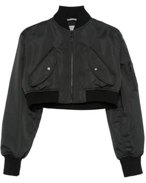 Balenciaga Bomberjacke Im Cropped-Design - Schwarz
