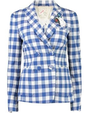 Maison Common Vicky Double-breasted Blazer - Blue