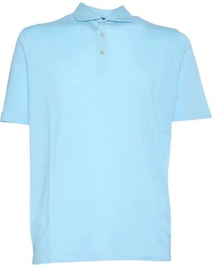 FILIPPO DE LAURENTIIS Klassisches Poloshirt - Blau