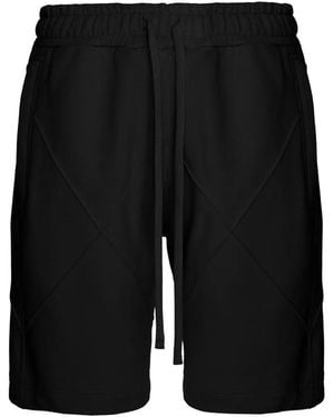 Hamza Diamond Track Shorts - Black