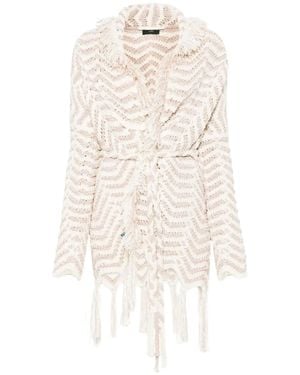 Alanui Shady Beach Cardi-Coat - White