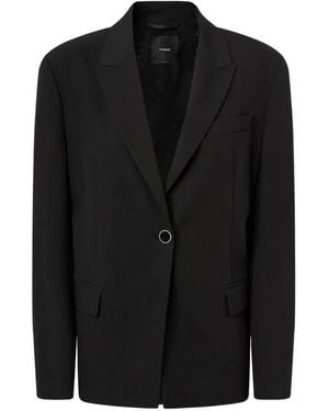 Pinko Jacket With Polka-Dot Insert - Black