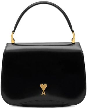 Ami Paris Paris Paris Schultertasche - Schwarz