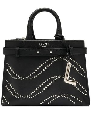 Lancel Faubourg De Stud-Embellished Shoulder Bag - Black