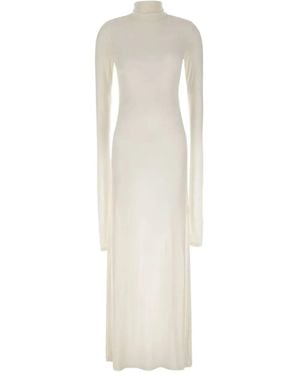 THE GARMENT Langärmeliges Bree Kleid mit Stehkragen - Weiß