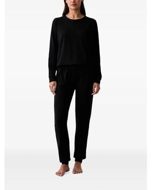Emporio Armani Logo-Detail Pyjamas - Black