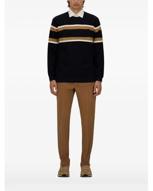 Herno Striped Sweatshirt - Black