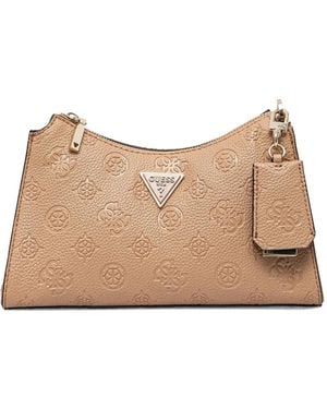 Guess Monogram-debossed shoulder bag - Neutro