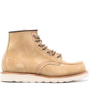Red Wing Wildlederstiefel Mit Runder Kappe - Natur