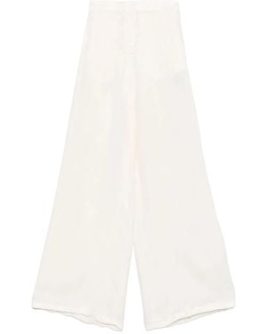 Blumarine Loose-Fit Gabardine Trousers With Concealed