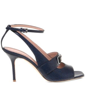 Alberta Ferretti デコラティブ レザーサンダル - ブルー