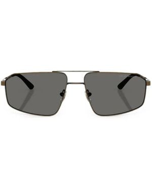 Emporio Armani Geometric-Frame Sunglasses - Grey