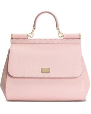 Dolce & Gabbana Medium Sicily Tote Bag - Pink