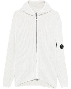 C.P. Company Hoodie À Fermeture Zippée - Blanc
