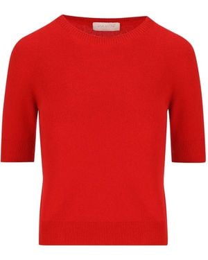 Vanisé Ribbed Cashmere Sweater - Red
