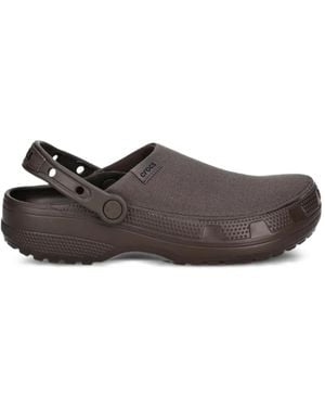 Crocs™ Canvas-Panel Clogs - Grey