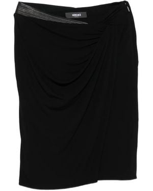 Versace Draped Skirt - Black