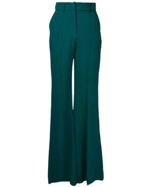 Elie Saab Flared-Bottom Trousers - Green