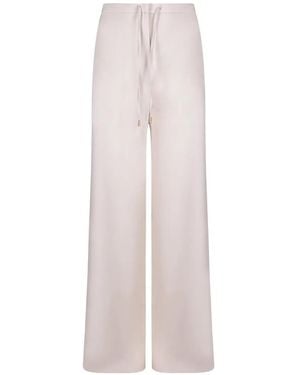 Max Mara Drawstring Palazzo Pants - White