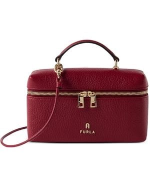 Furla Camelia Grained-Leather Mini Bag - Purple