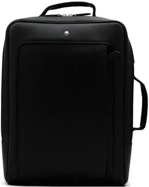 Montblanc Zip Leather Backpack - Black
