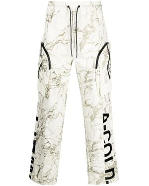 A_COLD_WALL* Overset Tech Marbled Trousers - White