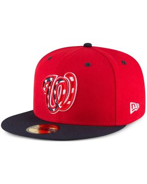 KTZ 59Fifty Washington Nationals Cap - Red