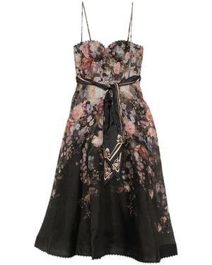 Zimmermann Valiant Corset Midi Dress - White