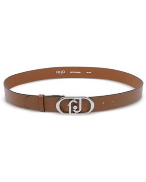 Liu Jo Logo-Detail Buckle Belt - Brown